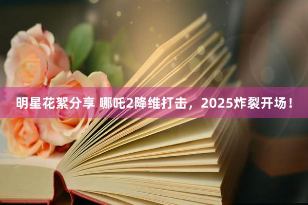 明星花絮分享 哪吒2降维打击，2025炸裂开场！